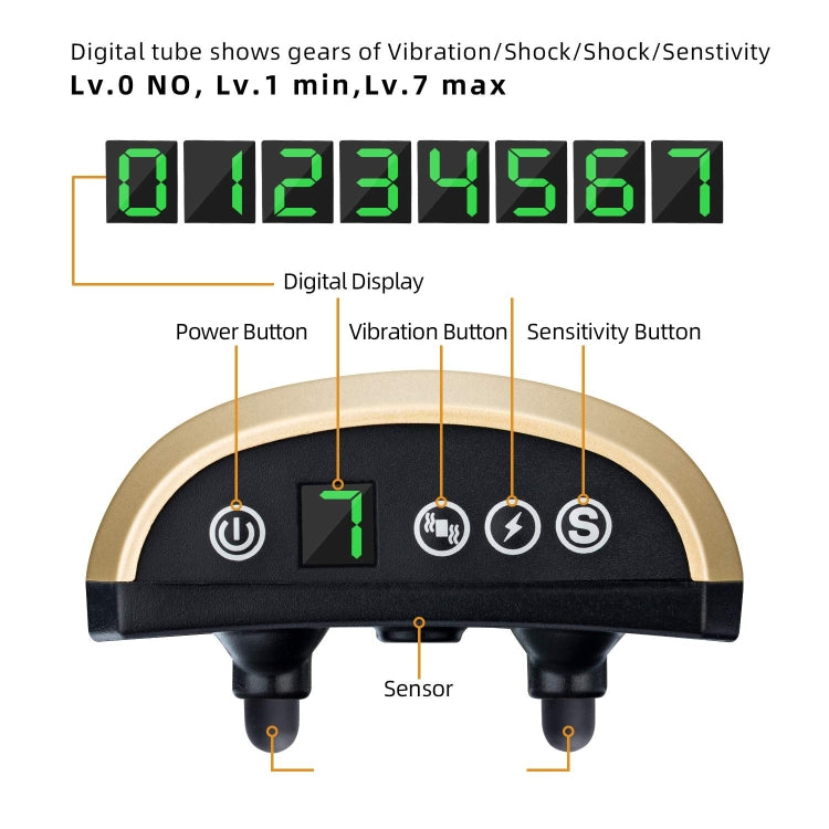 USB Rechargeable Waterproof Dog Bark Collar With Vibration And Beep(Gold) - free shipping - PMC TechLife - Order now!