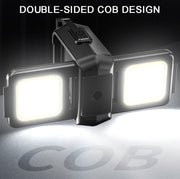 Double Sided COB Flashlight Mini Keychain Light Camping Light With Stand