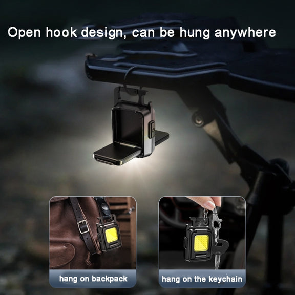 Double Sided COB Flashlight Mini Keychain Light Camping Light Without Stand