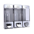 Three Head Wall Mounted Manual Press Soap Dispenser Shampoo Bottle Hand Wash Body Wash Dispenser, Color: Matte - Soap Dispenser by PMc TechLife | Online Shopping South Africa | PMc TechLife | Buy Now Pay Later Mobicred