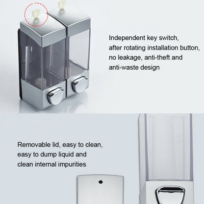 Three Head Wall Mounted Manual Press Soap Dispenser Shampoo Bottle Hand Wash Body Wash Dispenser, Color: Gold - Soap Dispenser by PMC Jewellery | Online Shopping South Africa | PMC Jewellery | Buy Now Pay Later Mobicred