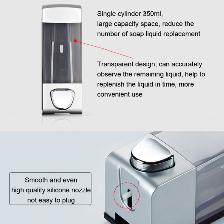 Three Head Wall Mounted Manual Press Soap Dispenser Shampoo Bottle Hand Wash Body Wash Dispenser, Color: Matte - Soap Dispenser by PMc TechLife | Online Shopping South Africa | PMc TechLife | Buy Now Pay Later Mobicred