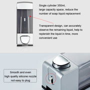 Three Head Wall Mounted Manual Press Soap Dispenser Shampoo Bottle Hand Wash Body Wash Dispenser, Color: White