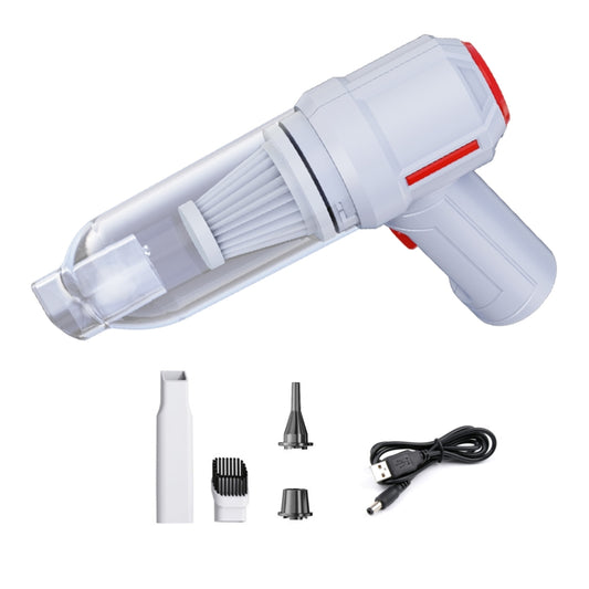 SUITU  ST-6629 3 In 1 5500pa Car Wireless Vacuum Cleaner Blowing Suction And Pumping 3 Modes White -USB Cable - Vacuum Cleaner by SUITU | Online Shopping South Africa | PMC Jewellery | Buy Now Pay Later Mobicred