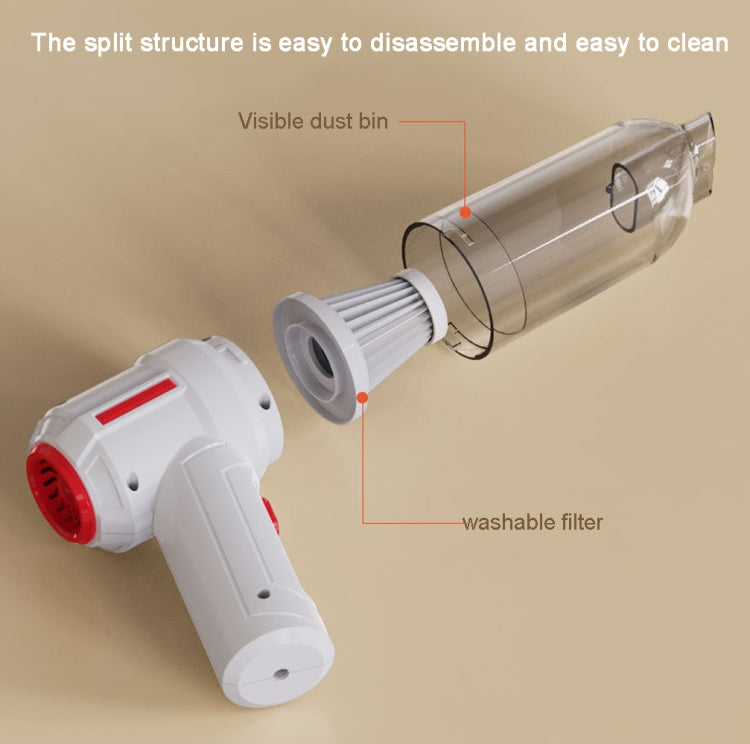 SUITU  ST-6629 3 In 1 5500pa Car Wireless Vacuum Cleaner Blowing Suction And Pumping 3 Modes Black -USB Cable - Vacuum Cleaner by SUITU | Online Shopping South Africa | PMC TechLife | Buy Now Pay Later Mobicred