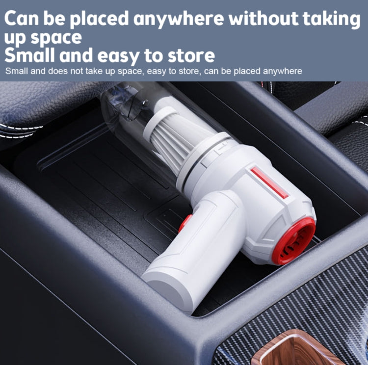 SUITU  ST-6629 3 In 1 5500pa Car Wireless Vacuum Cleaner Blowing Suction And Pumping 3 Modes Black -USB Cable