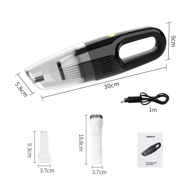 SUITU ST-6612A  5000pa 120W Wired Car Vacuum Cleaner Handheld High Power Dust Suction Machine(Black)