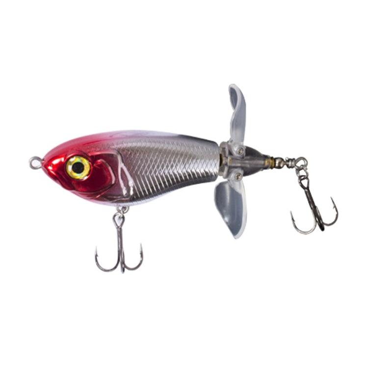 DF065 9g Double Paddle Tractor Surface Tether Roadrunner Fake Lure Long-distance Casting Lure(Red Head Silver) - Fishing Lures by PMC TechLife | Online Shopping South Africa | PMC TechLife | Buy Now Pay Later Mobicred