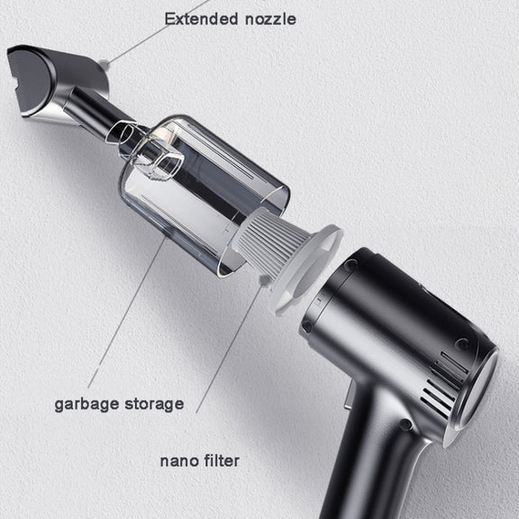 ST-8001CG 7.4V  4000mah White 50W Wireless Handheld Large Suction Car Vacuum Cleaner