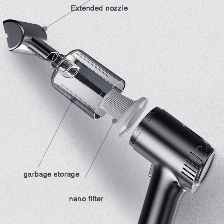 ST-8001EG 11.1V 6000mah White 50W Wireless Handheld Large Suction Car Vacuum Cleaner - Vacuum Cleaner by SUITU | Online Shopping South Africa | PMC TechLife | Buy Now Pay Later Mobicred