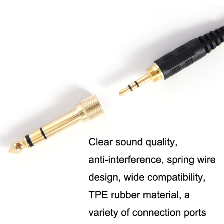 ZS0185 For Sennheiser HD598 / HD558 / HD518 / HD595 Earphone Spring Cable, Cable Length: 1.4m-3m - Headset Accessories by PMC TechLife | Online Shopping South Africa | PMC TechLife