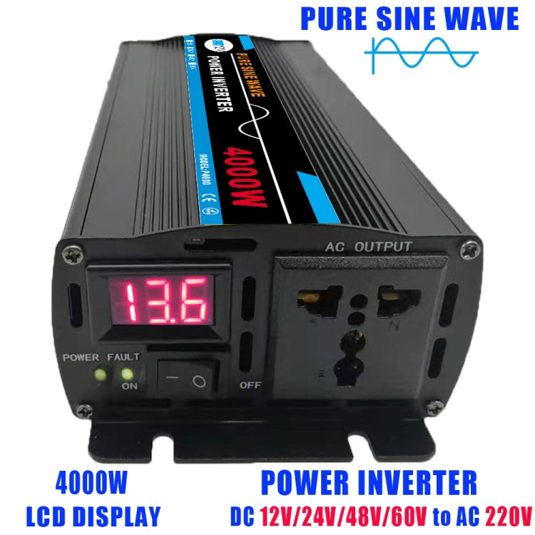 4000W (Actual 800W) 60V to 220V High Power Car Sine Wave Inverter Power Converter - Pure Sine Wave by PMC TechLife | Online Shopping South Africa | PMC TechLife | Buy Now Pay Later Mobicred