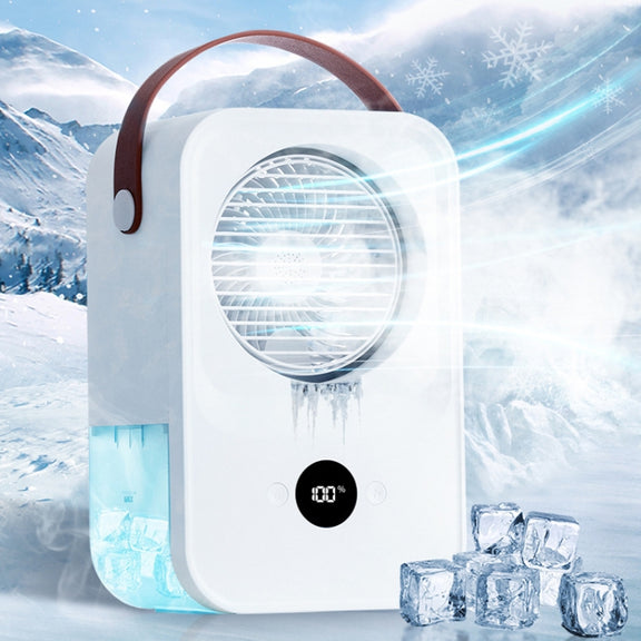 MT-F60 Smart Digital Display USB Charging Air Cooler Desktop Mist Humidification Fan, Mode: Sound Control Version