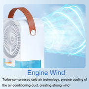 MT-F60 Smart Digital Display USB Charging Air Cooler Desktop Mist Humidification Fan, Mode: Sound Control Version