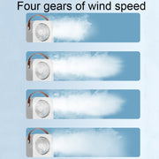 MT-F60 Smart Digital Display USB Charging Air Cooler Desktop Mist Humidification Fan, Mode: Sound Control Version
