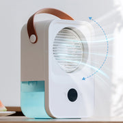 MT-F60 Smart Digital Display USB Charging Air Cooler Desktop Mist Humidification Fan, Mode: Sound Control Version