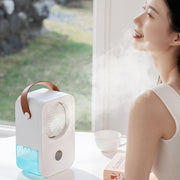 MT-F60 Smart Digital Display USB Charging Air Cooler Desktop Mist Humidification Fan, Mode: Remote Control Version