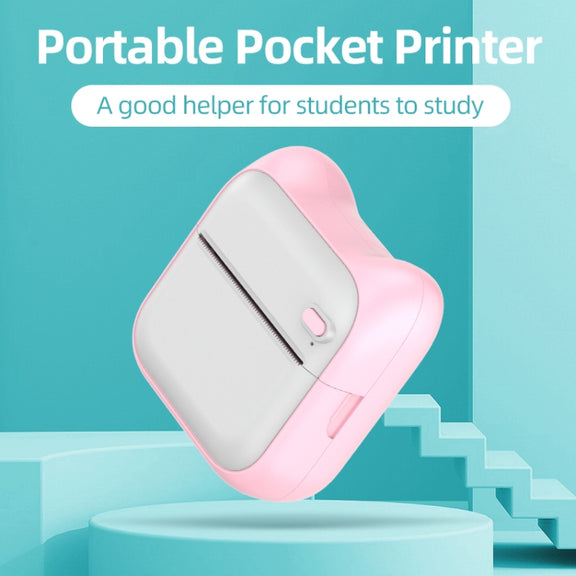 A31 Bluetooth Handheld Portable Self-adhesive Thermal Printer, Color: Pink