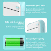 A31 Bluetooth Handheld Portable Self-adhesive Thermal Printer, Color: Pink