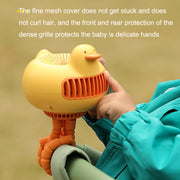 WT-E20 Stroller Fan USB Mute Portable Octopus High Air Volume Mini Fan, Style: Shake Head Type (White)