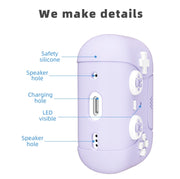 For AirPods Pro 2 Earphone Silicone Protective Case  Cat Claw Cover(Shallow Purple)