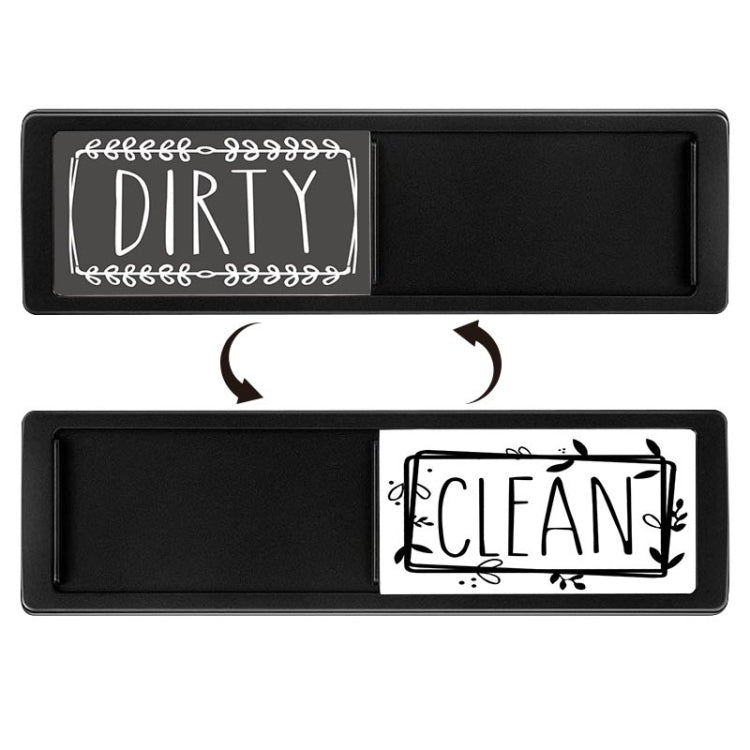 Dishwasher Magnet Clean Dirty Sign Double-Sided Refrigerator Magnet(Black Gray) - Dish Washers & Accessories by PMc TechLife | Online Shopping South Africa | PMc TechLife | Buy Now Pay Later Mobicred