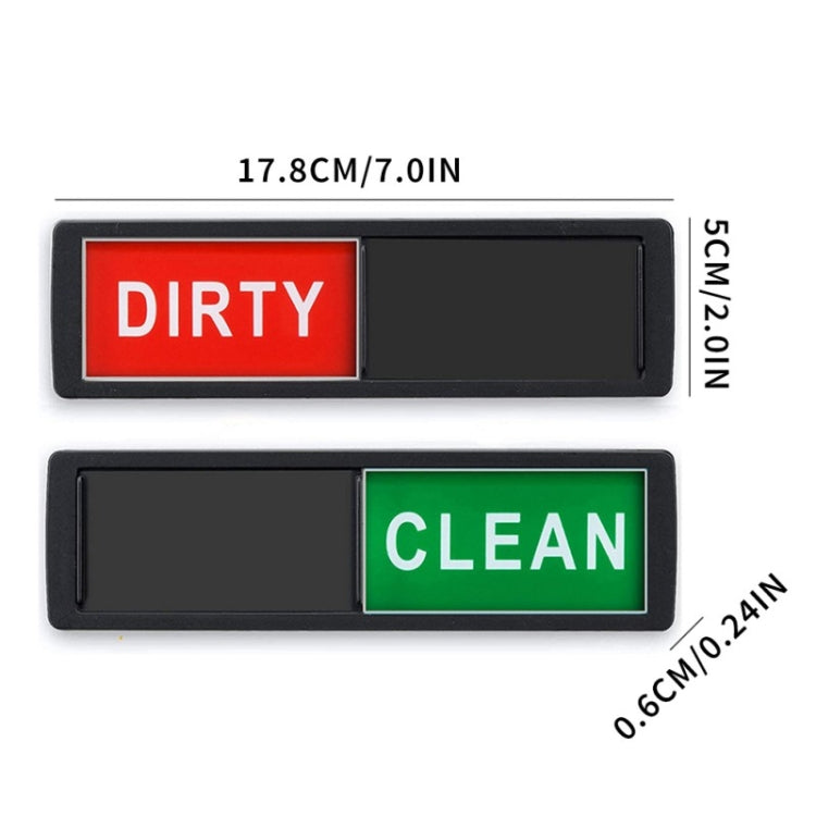 Dishwasher Magnet Clean Dirty Sign Double-Sided Refrigerator Magnet(Black Gray) - Dish Washers & Accessories by PMc TechLife | Online Shopping South Africa | PMc TechLife | Buy Now Pay Later Mobicred