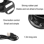 F611 Rotatable Multi-angle Air Supply Car Silent Fan(USB)