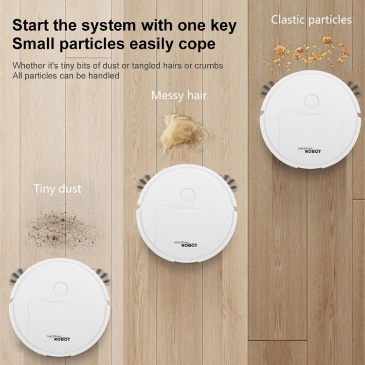 3 in 1 Mini Vacuum Cleaner Intelligent Sweeping Robot(Black) - Robot Vacuum Cleaner by PMC TechLife | Online Shopping South Africa | PMC TechLife | Buy Now Pay Later Mobicred