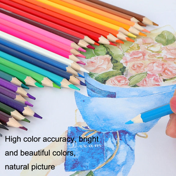 48 Colors Oil Colored Pencil Art Hand Drawn Set