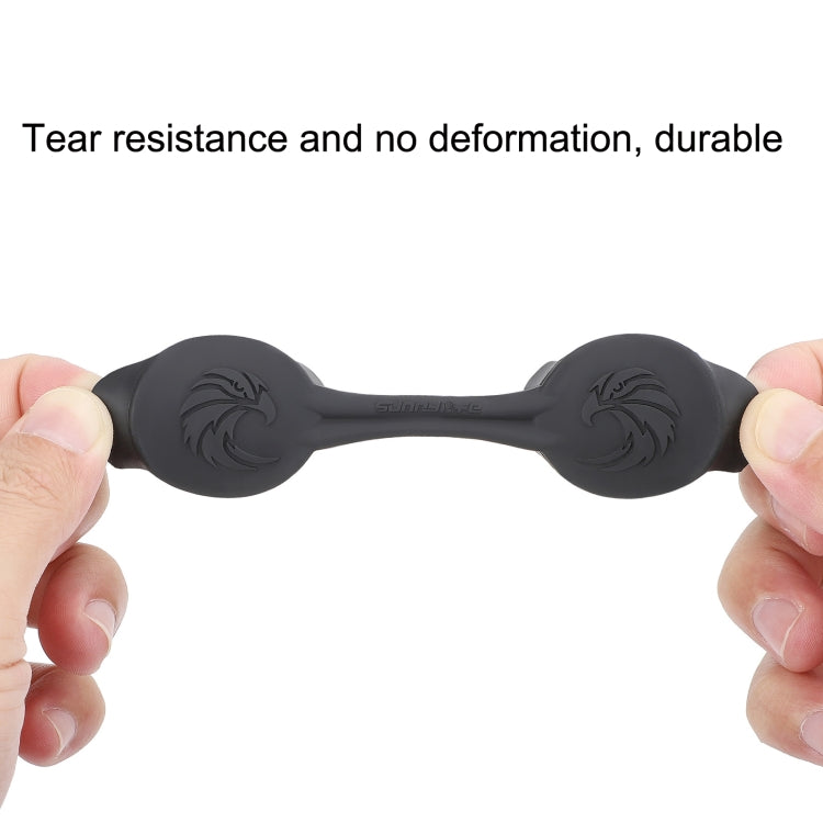 For DJI Goggles 2 Sunnylife AT-BHT565 Dustproof Lens Protective Cover VR Glasses Silicon Cover(Black)