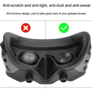 For DJI Goggles 2 Sunnylife AT-BHT565 Dustproof Lens Protective Cover VR Glasses Silicon Cover(Black)
