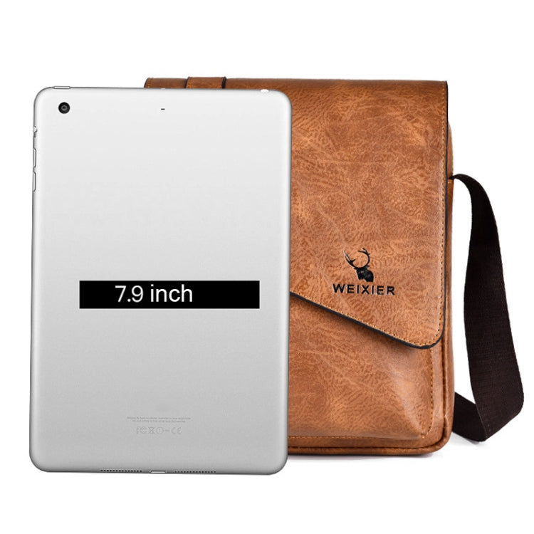 WEIXIER D266 Retro Crossbody Large Capacity Messenger Bag Shoulder Bag Tot Backpack(Dark Brown) - Single-shoulder Bags by WEIXIER | Online Shopping South Africa | PMC Jewellery | Buy Now Pay Later Mobicred