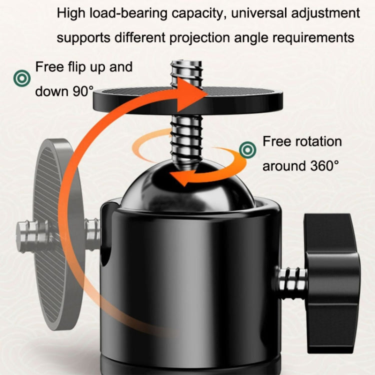 TY01 Projector Bracket Home Office Monitor Punch-free Bracket, Style: Flooring Telescopic Against Wall Model