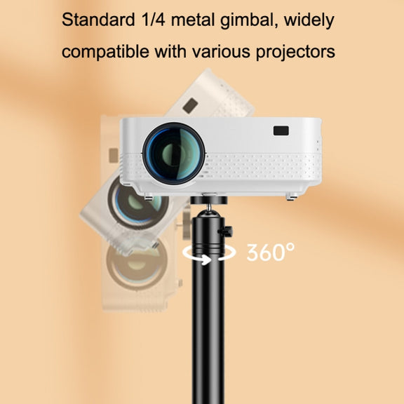 TY01 Projector Bracket Home Office Monitor Punch-free Bracket, Style: Flooring Telescopic Against Wall Model