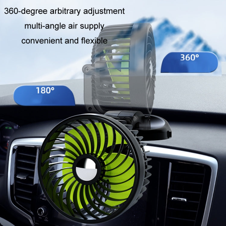 F612 5W Car Rotatable Turntable Silent Fan(USB) - Heating & Fans by PMC TechLife | Online Shopping South Africa | PMC TechLife | Buy Now Pay Later Mobicred