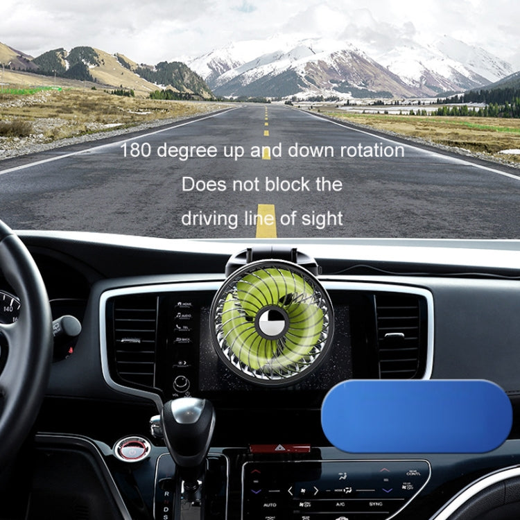 F612 5W Car Rotatable Turntable Silent Fan(USB) - Heating & Fans by PMC TechLife | Online Shopping South Africa | PMC TechLife | Buy Now Pay Later Mobicred