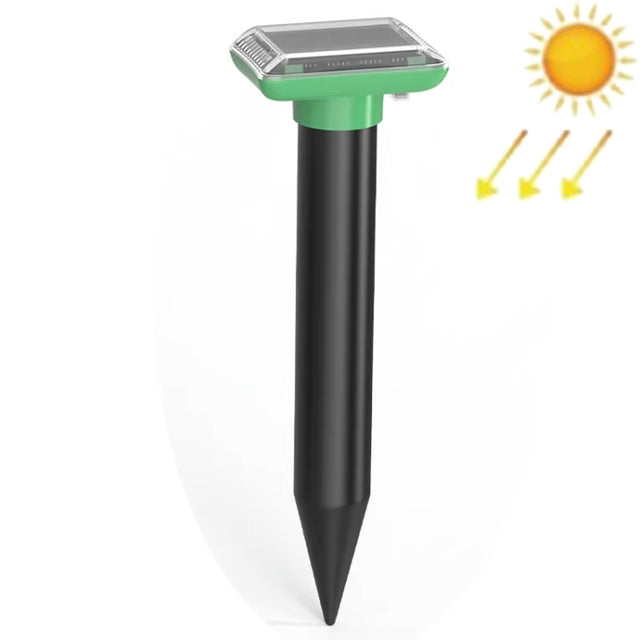 SJZ038 Outdoor Water-resistant Solar Ultrasonic Rat Repeller Ultrasonic Animal Repeller, Color: Green