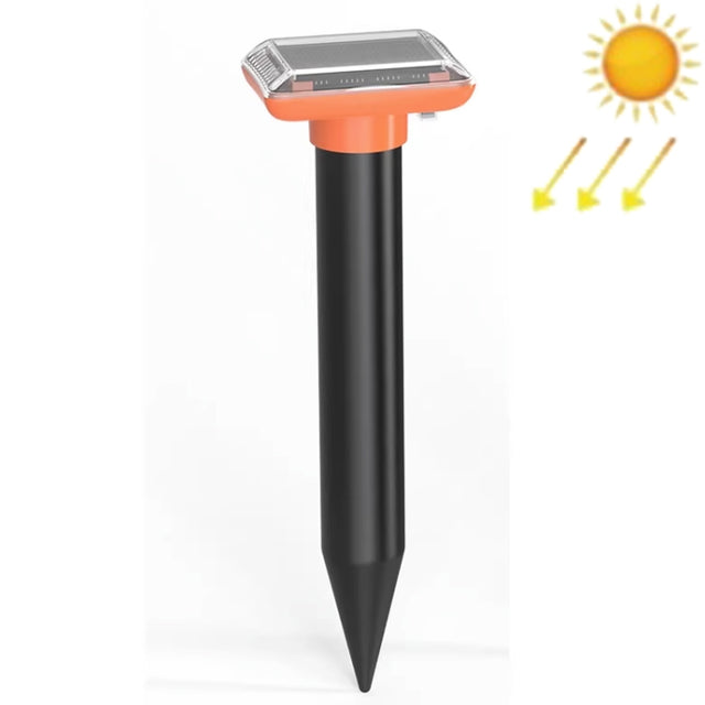 SJZ038 Outdoor Water-resistant Solar Ultrasonic Rat Repeller Ultrasonic Animal Repeller, Color: Orange