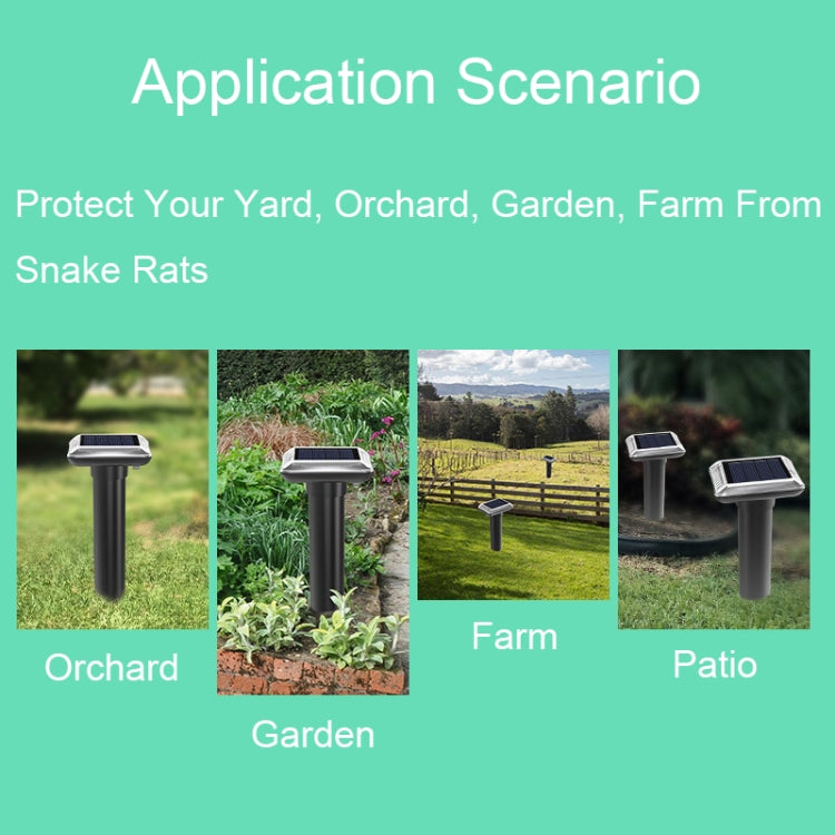 SJZ038 Outdoor Waterproof Solar Ultrasonic Rat Repeller Ultrasonic Animal Repeller, Color: Green - Outdoor Insect Repellent by PMC TechLife | Online Shopping South Africa | PMC TechLife