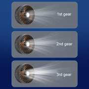 F6207 Car Rear Seat Zip Lock USB Double Head Fan, Model: USB