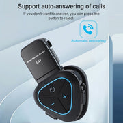 LX1 Motorcycle Half Helmet Water-resistant Wireless 5.3 Bluetooth Headset, Version: English(Standard Blue)