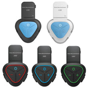 LX1 Motorcycle Half Helmet Water-resistant Wireless 5.3 Bluetooth Headset, Version: English(Standard Blue)