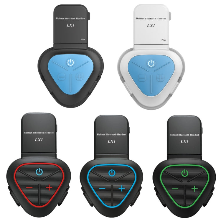 LX1 Motorcycle Half Helmet Water-resistant Wireless 5.3 Bluetooth Headset, Version: English(Standard Blue)