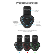 LX1 Motorcycle Half Helmet Water-resistant Wireless 5.3 Bluetooth Headset, Version: English(Classic Blue)