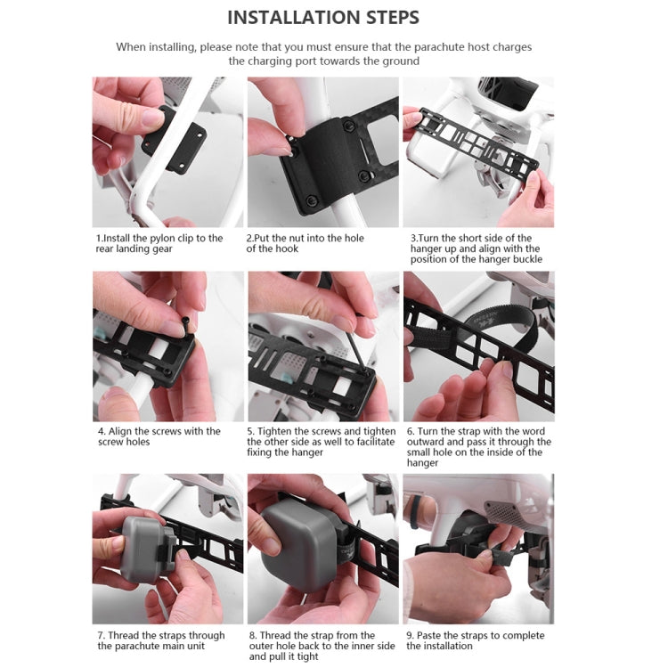 Manti 3 Plus Parachute for DJI Phantom 2 / 3 / 4 Improve Safety Slow Down Fall Speed Accessories -  by PMC TechLife | Online Shopping South Africa | PMC TechLife | Buy Now Pay Later Mobicred