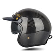 SOMAN Motorcycle Four Seasons Carbon Fiber Half Helmet, Color: Bright Carbon Fiber(XL) - free shipping - PMC TechLife - Order now!
