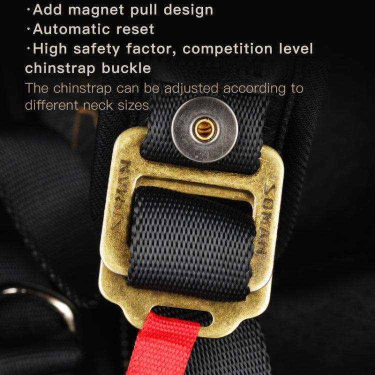 SOMAN Motorcycle Four Seasons Carbon Fiber Half Helmet, Color: Carbon Fiber Gold Lightning(XXL) - free shipping - PMC TechLife - Order now!