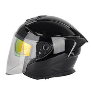 SOMAN Motorcycle Electric Bicycle Dual Lens Riding Helmet, Size: S(Bright Back)