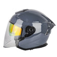 SOMAN Motorcycle Electric Bicycle Dual Lens Riding Helmet, Size: XL(Cement Gray) - free shipping - PMC TechLife - Order now!